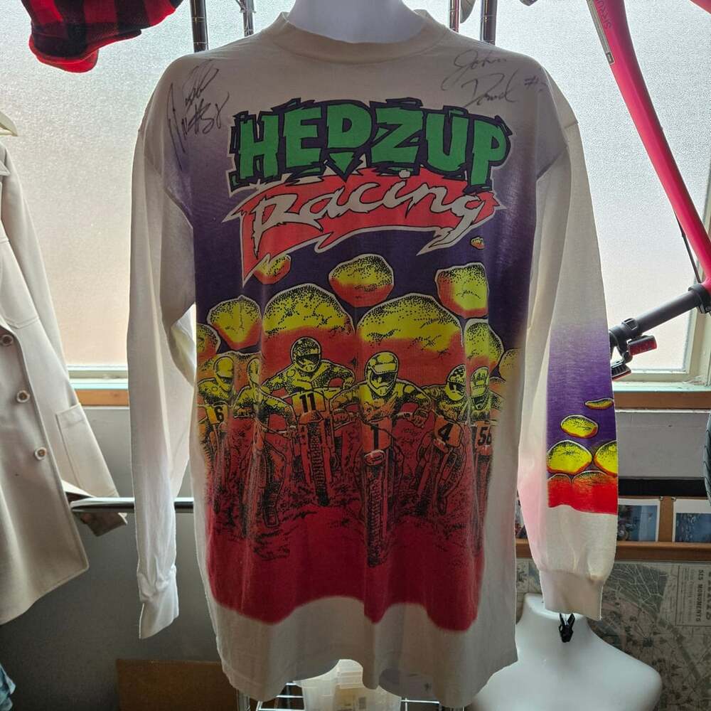 Hedzup Racing Motocross Long Sleeve T-Shirt Autographed